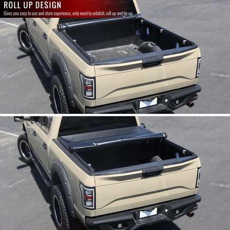 Spec-D Tuning 04-07 Chevy Colorado 1500 Crew Cab 5Ft 8In Tonneau Cover TCR-SIV04-58-MP